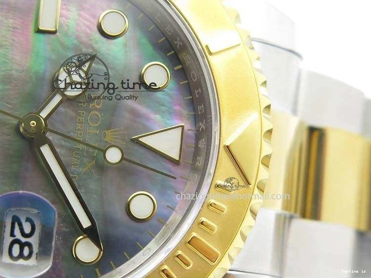 1227 MultiPurpose Yacht-Master 116622 JF Best Edition SS YG Gray MOP Dial On Bracelet A 3863